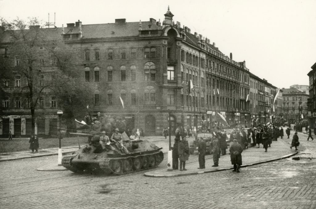 Прага в 1945