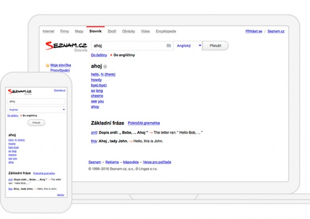Вышло мобильное приложение для словаря Seznam slovník