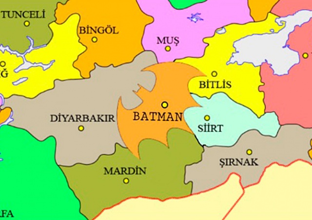 Тысячи фанатов Бэтмена попросили изменить границы турецкой провинции