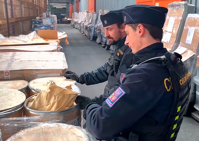 В Праге задержали 3 тонны химиката для производства метамфетамина