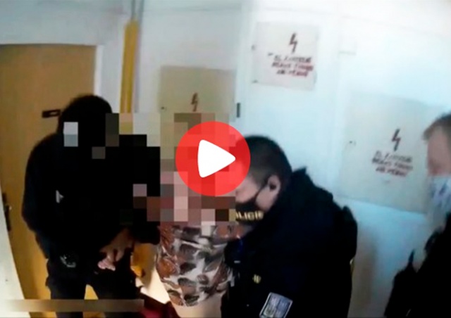 В Чехии полицейские вытащили из огня пенсионерку: видео
