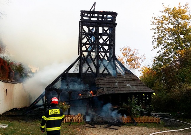 В Праге сгорела православная церковь святого Михаила 