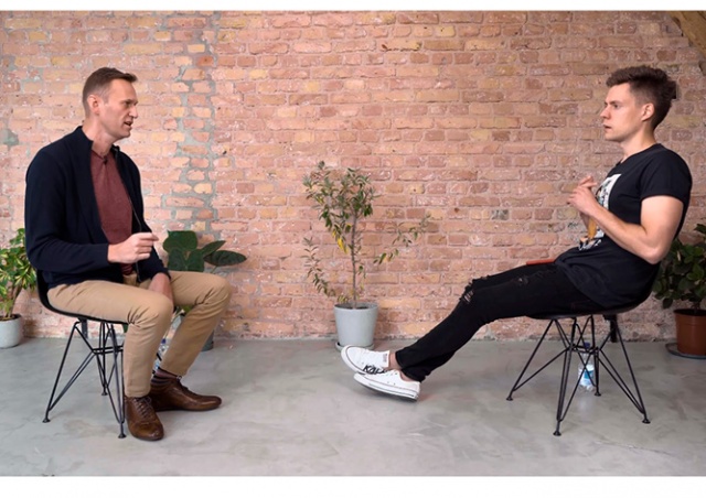 Навальный дал интервью Дудю после отравления