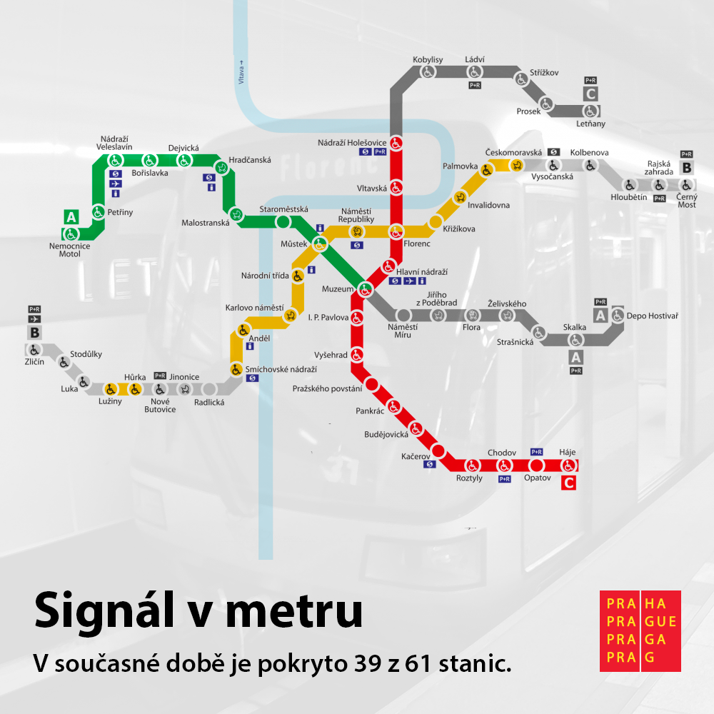 Карта метро праги