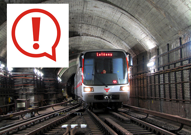 Участок красной ветки пражского метро закроют на четыре дня