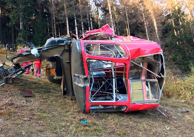 В Чехии упала кабина канатной дороги