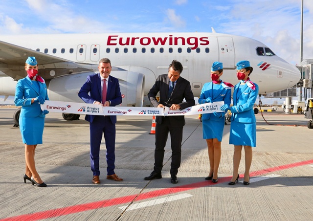 Eurowings открыл базу в Праге: лоукостер будет летать в 20 городов