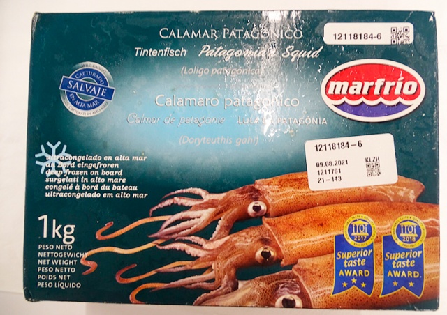 В чешские магазины попали кальмары с повышенным содержанием кадмия