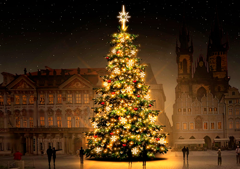 Прага показала, как украсит главную рождественскую елку