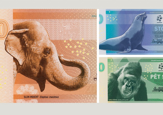 Пражский зоопарк выпустил коллекционные банкноты к своему 90-летию