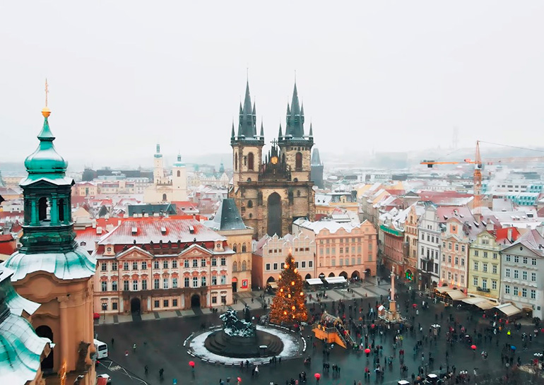 Как отмечают Рождество в Праге: праздничное видео