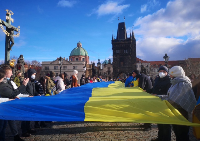 В Праге отметили День соборности Украины: видео