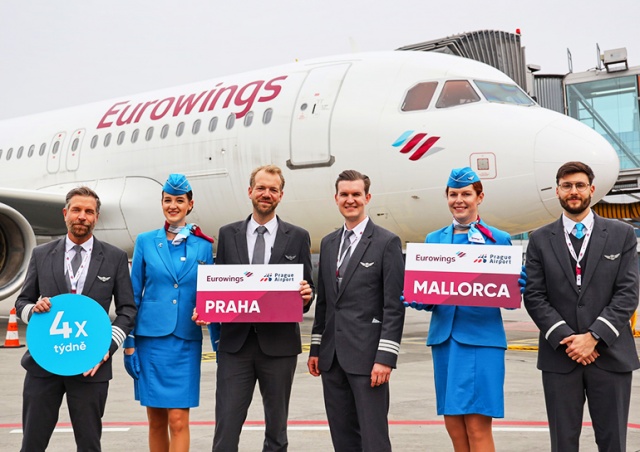 Eurowings открыл прямой рейс Прага – Мальорка 