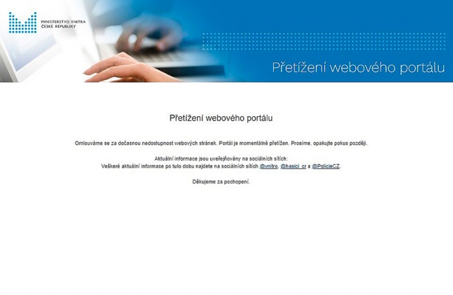 Российские хакеры «уронили» сайт МВД Чехии и выдвинули условие