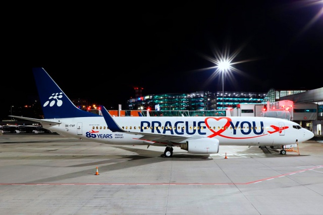 «Прага любит тебя»: самолет Smartwings получил новую ливрею 