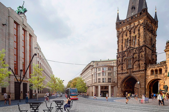 Прага подумывает вернуть трамваи на улицу Na Příkopě