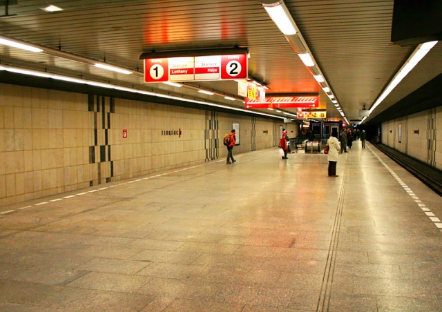 В Праге на выходные закроют участок красной ветки метро