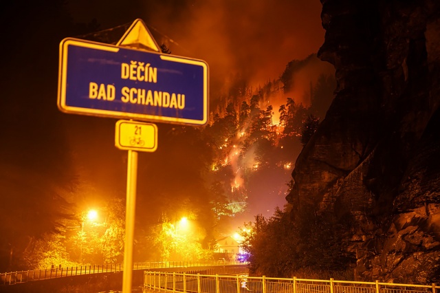 Объявлен сбор помощи пострадавшим от пожара в «Чешской Швейцарии»