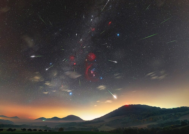 В ночь на пятницу жители Чехии смогут увидеть метеорный поток Ориониды