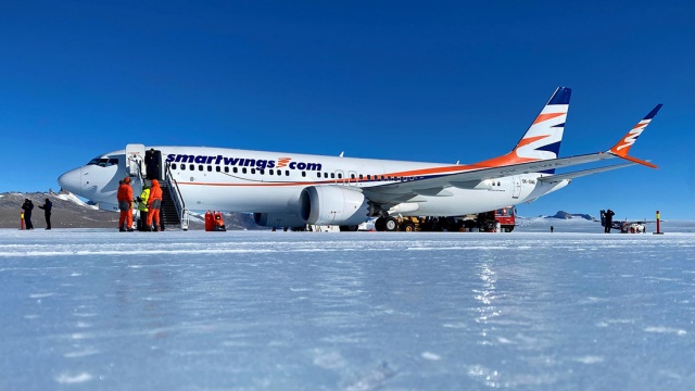 Самолет чешской авиакомпании Smartwings приземлился в Антарктиде
