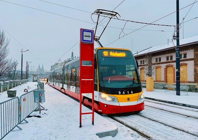 В Праге по отрезку Vltavská – Dělnická вновь начали ходить трамваи