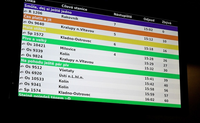 «Еще одну успеваешь»: в пивной у пражского вокзала работает «умное» расписание поездов