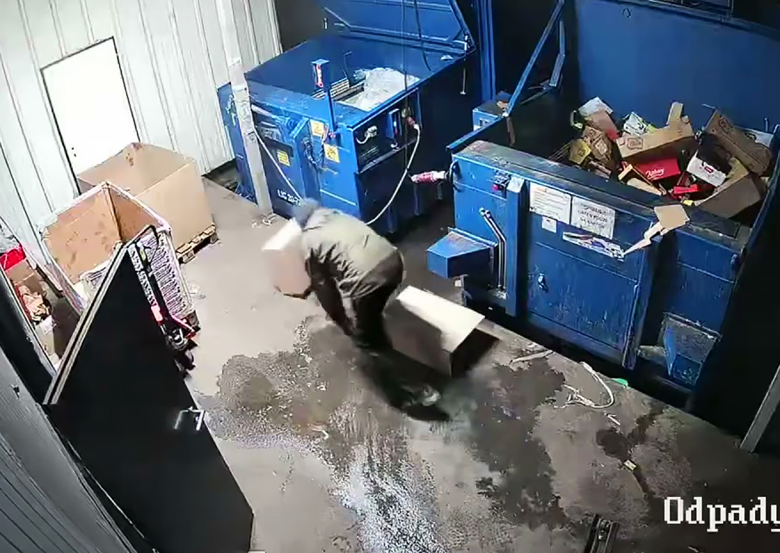 Полиция показала продуманную кражу сигарет на 3 млн крон: видео