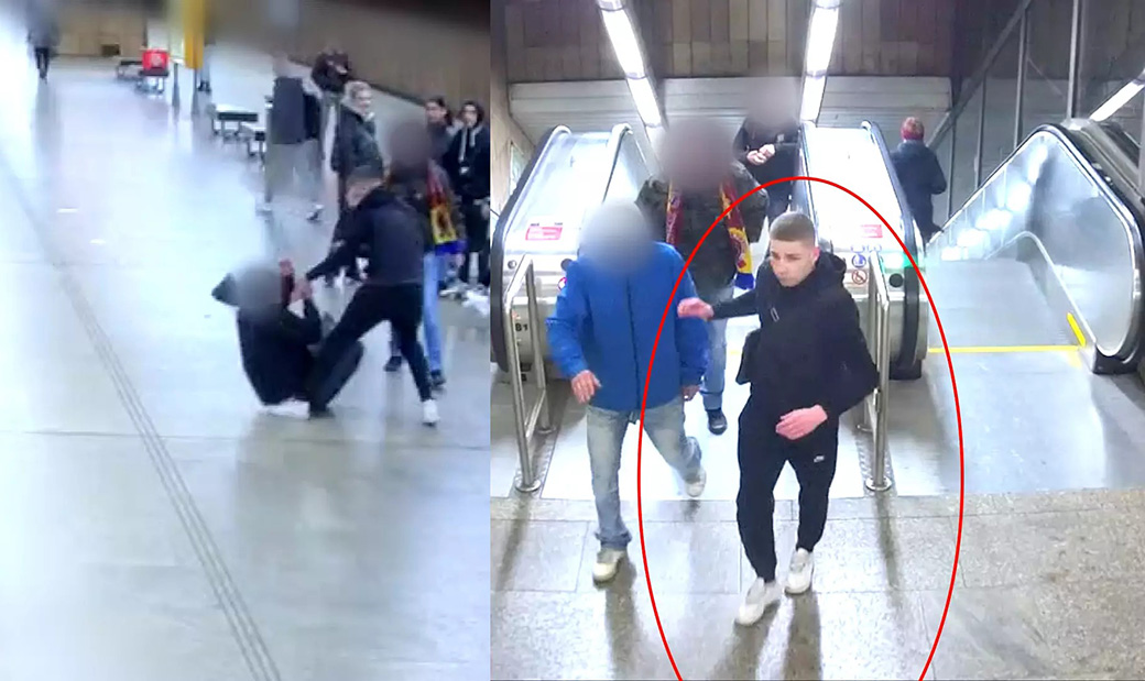 В Праге неизвестный избил двух пассажиров метро: видео