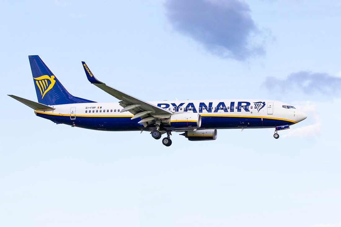 Ryanair откроет три новых рейса из Чехии