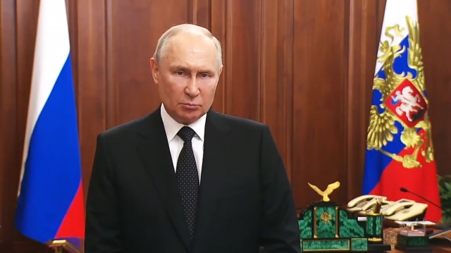 Путин обратился к россиянам в связи с мятежом «вагнеровцев»: видео