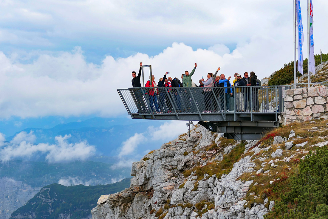 Австрия смотровая площадка Skywalk Hallstatt