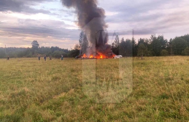 В России разбился самолет Евгения Пригожина. Он значился в списке пассажиров