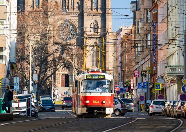 В Праге на 10 дней закрыли трамвайный участок Karlovo náměstí – I. P. Pavlova 