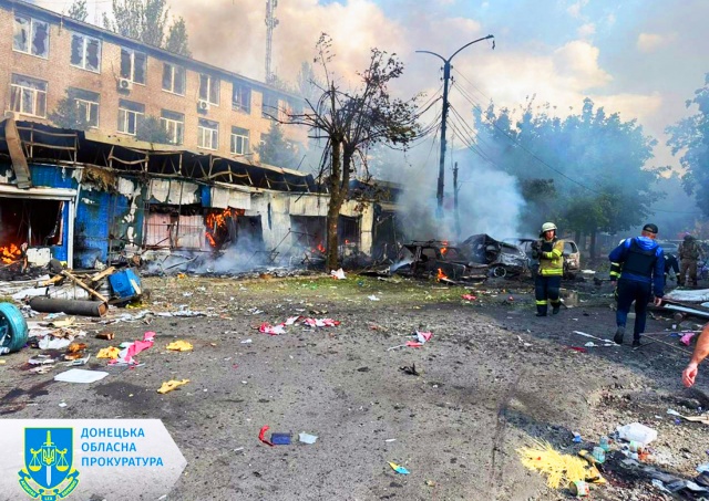 Российские войска обстреляли рынок в Константиновке: 17 погибших