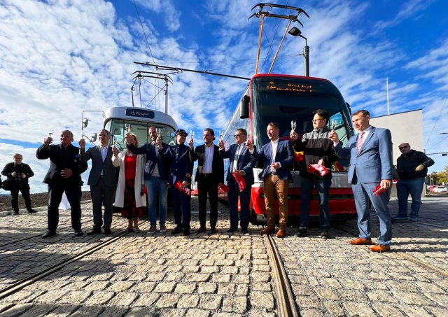 В Праге открыли новый трамвайный отрезок