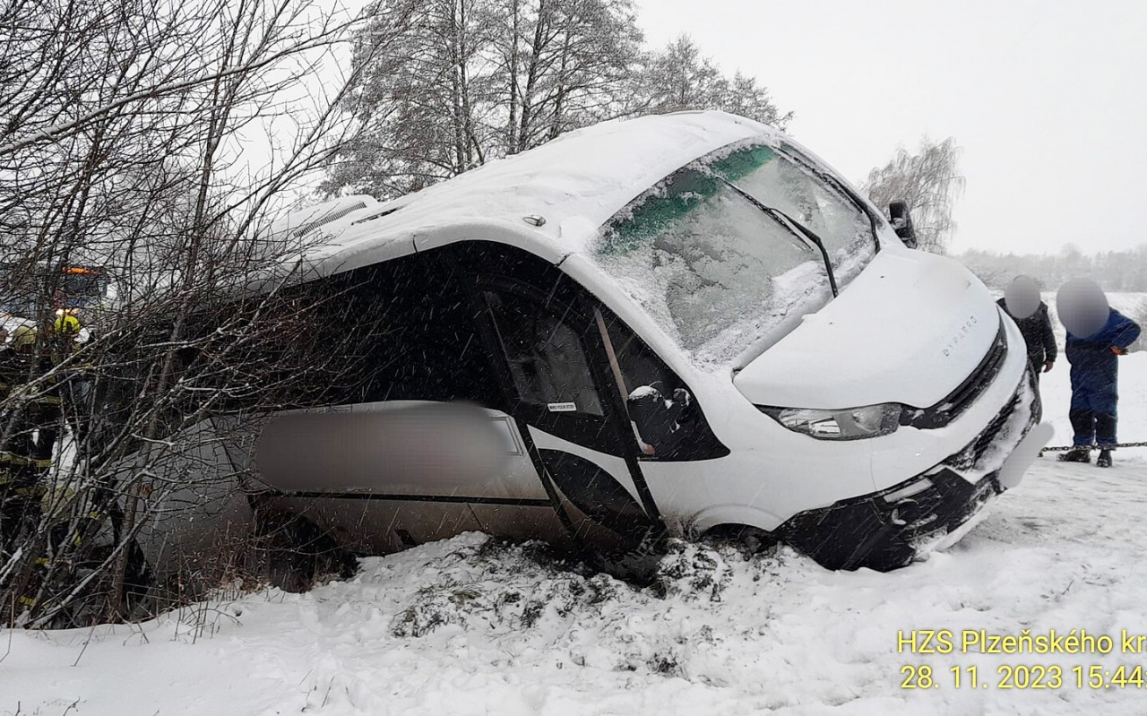 В Чехии в аварию попал школьный автобус