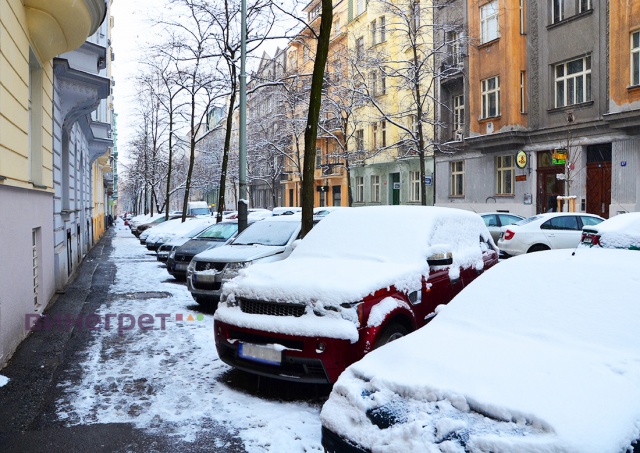 Предупреждение о снегопаде и гололедице объявлено в Чехии