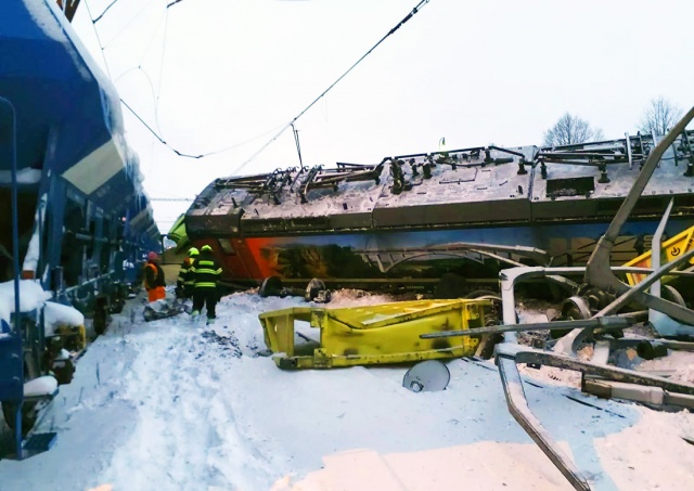 В Чехии столкнулись два грузовых поезда. Ущерб огромен