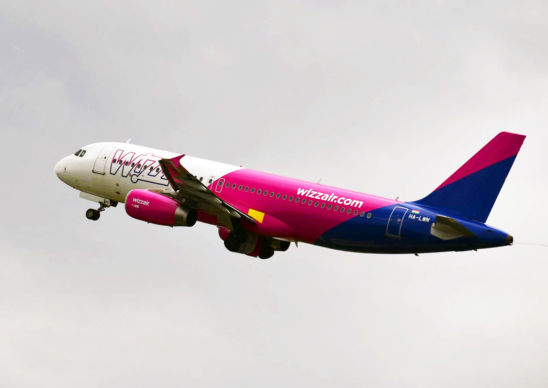 Wizz Air объявил скидку 20% на некоторые рейсы, в том числе из Праги
