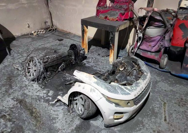 В Праге в доме произошел пожар из-за неисправности детского электромобиля