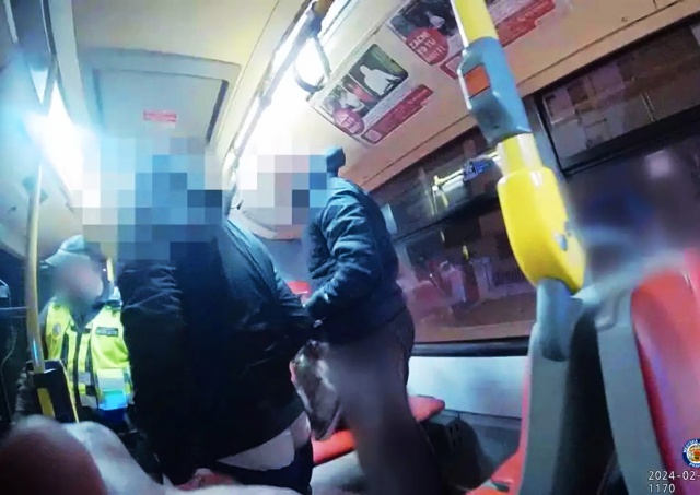 В Праге полицейские для поимки вандалов остановили автобус: видео