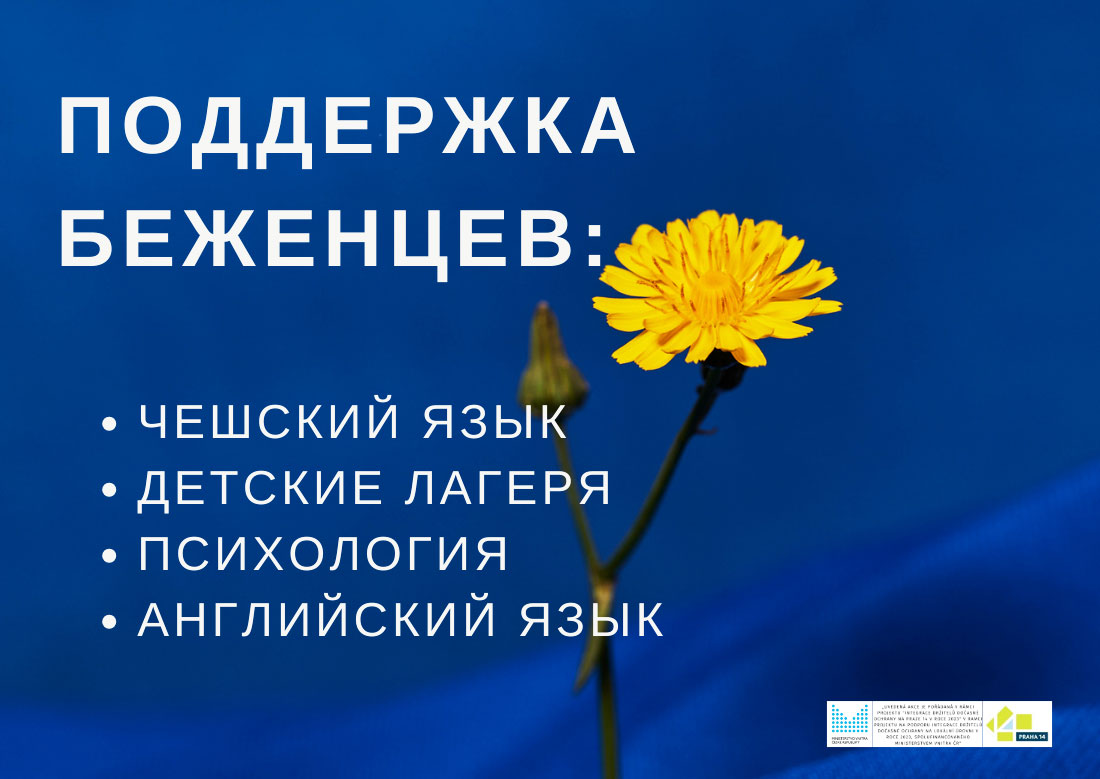 Помощь беженцам в Праге: курсы чешского, английского, психология и многое другое