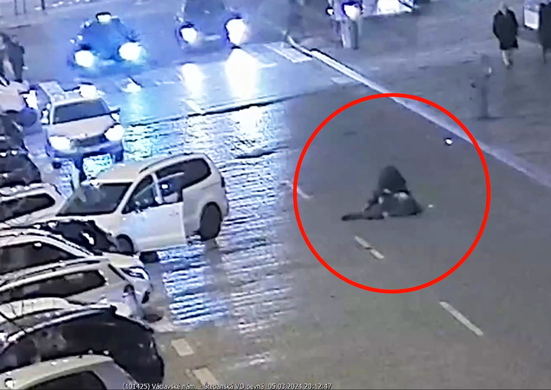 В центре Праги произошла драка из-за парковочного места: видео