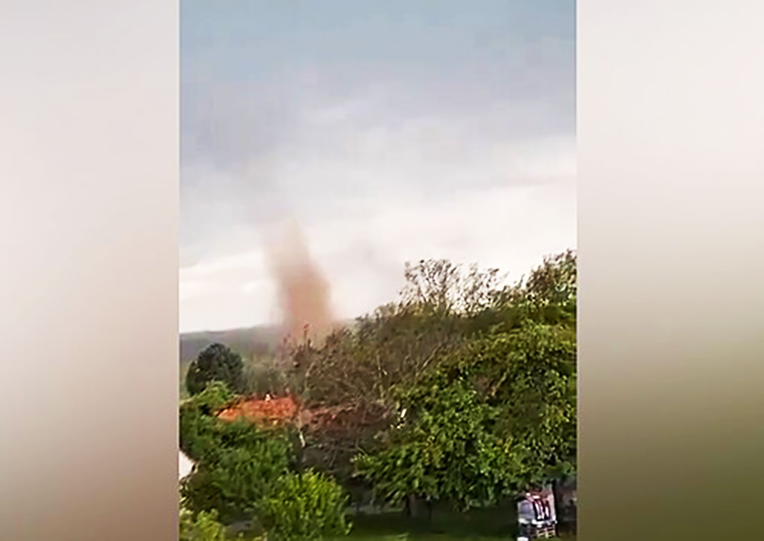 В Чехии запечатлели редкий гастнадо: видео