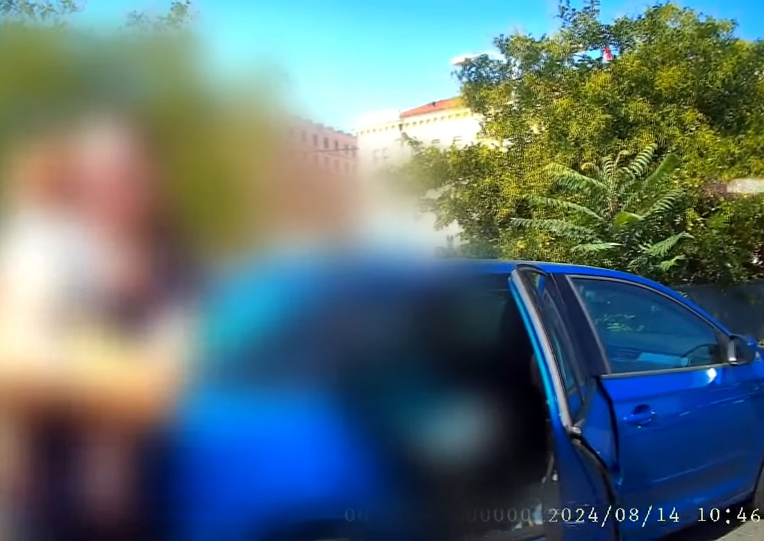 В Чехии полицейские разбили окно машины, чтобы спасти младенца: видео