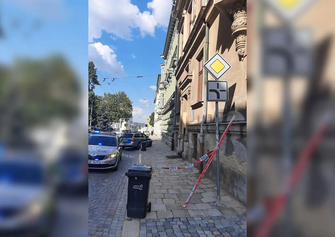 В Чехии отвалившийся от здания кусок фасада упал на ребенка