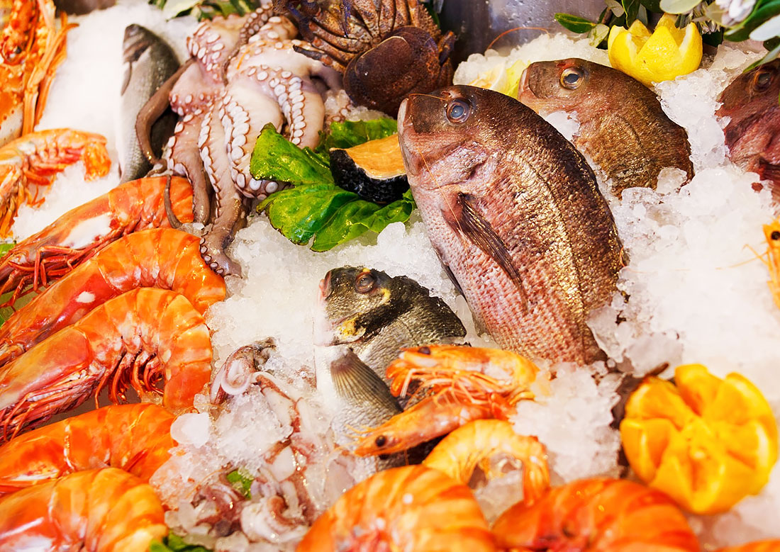Магазин Ocean Food в Праге – огромный выбор морепродуктов к Новому году