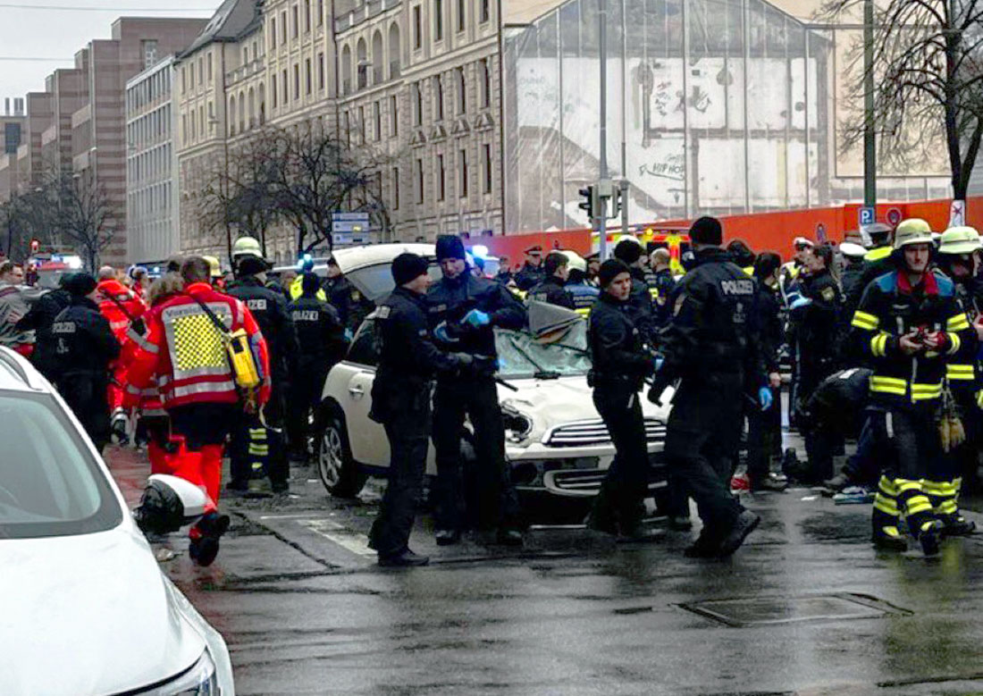 Афганец умышленно въехал в толпу в центре Мюнхена
