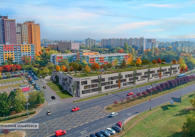 В пражском районе Опатов построят парковочный дом с парком на крыше