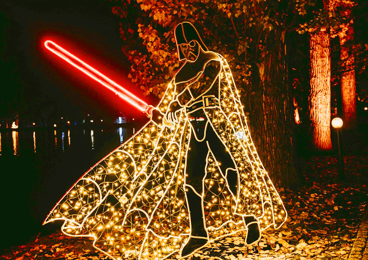 В Праге открылся парк световых инсталляций Lumina Park